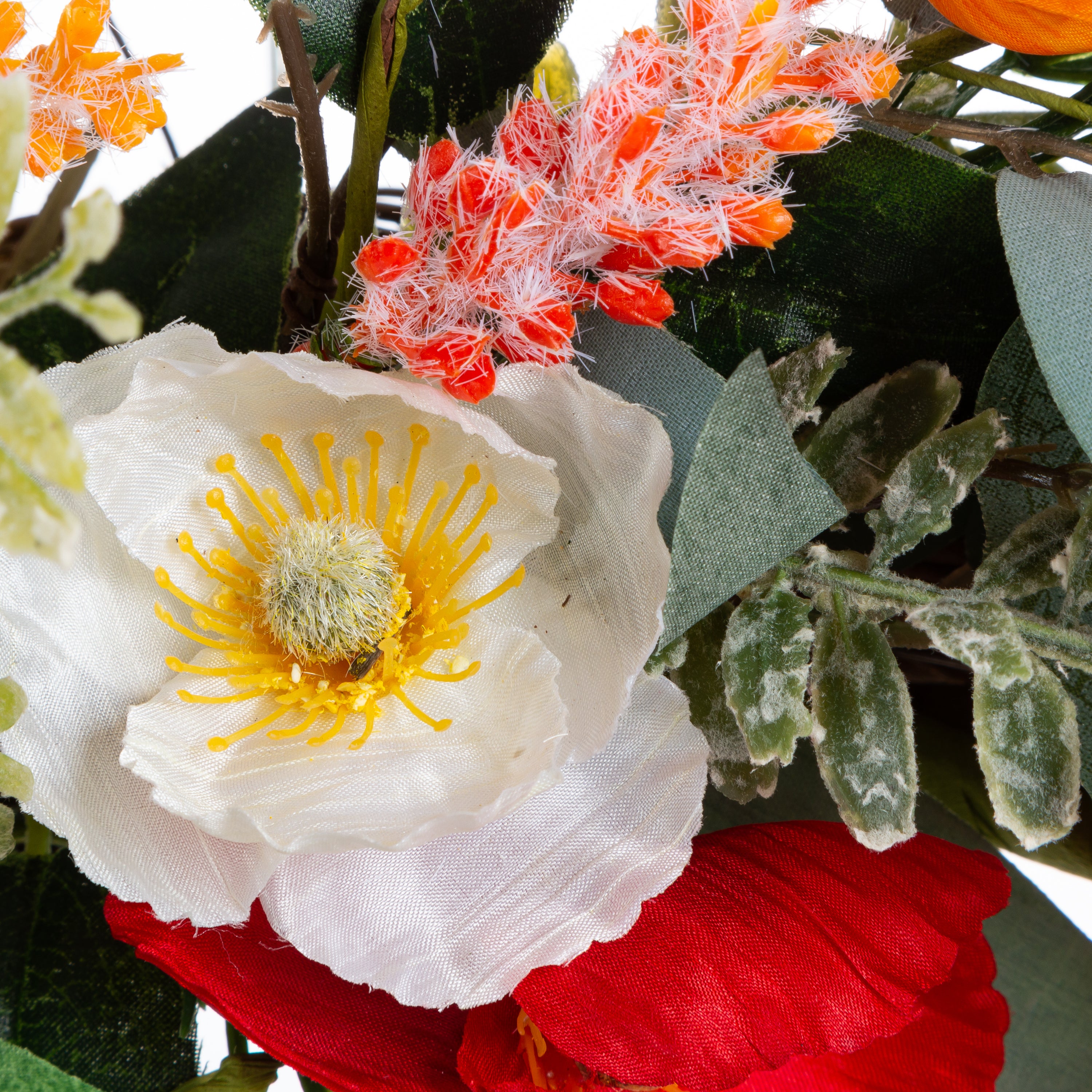 24. in Mixed Spring Flower Eucalyptus Leaf Wreath